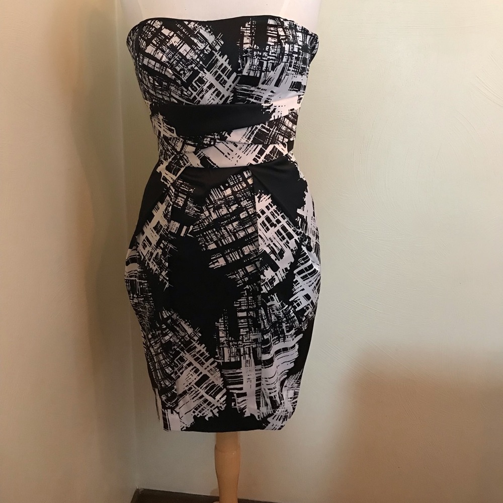 Max and Cleo strapless cocktail dress